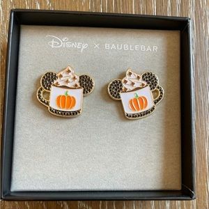 Disney x baublebar halloween mickey pumpkin spice earrings